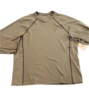 Forloh Olive Green deep space Long Sleeve Shirt size 3XL new with tags